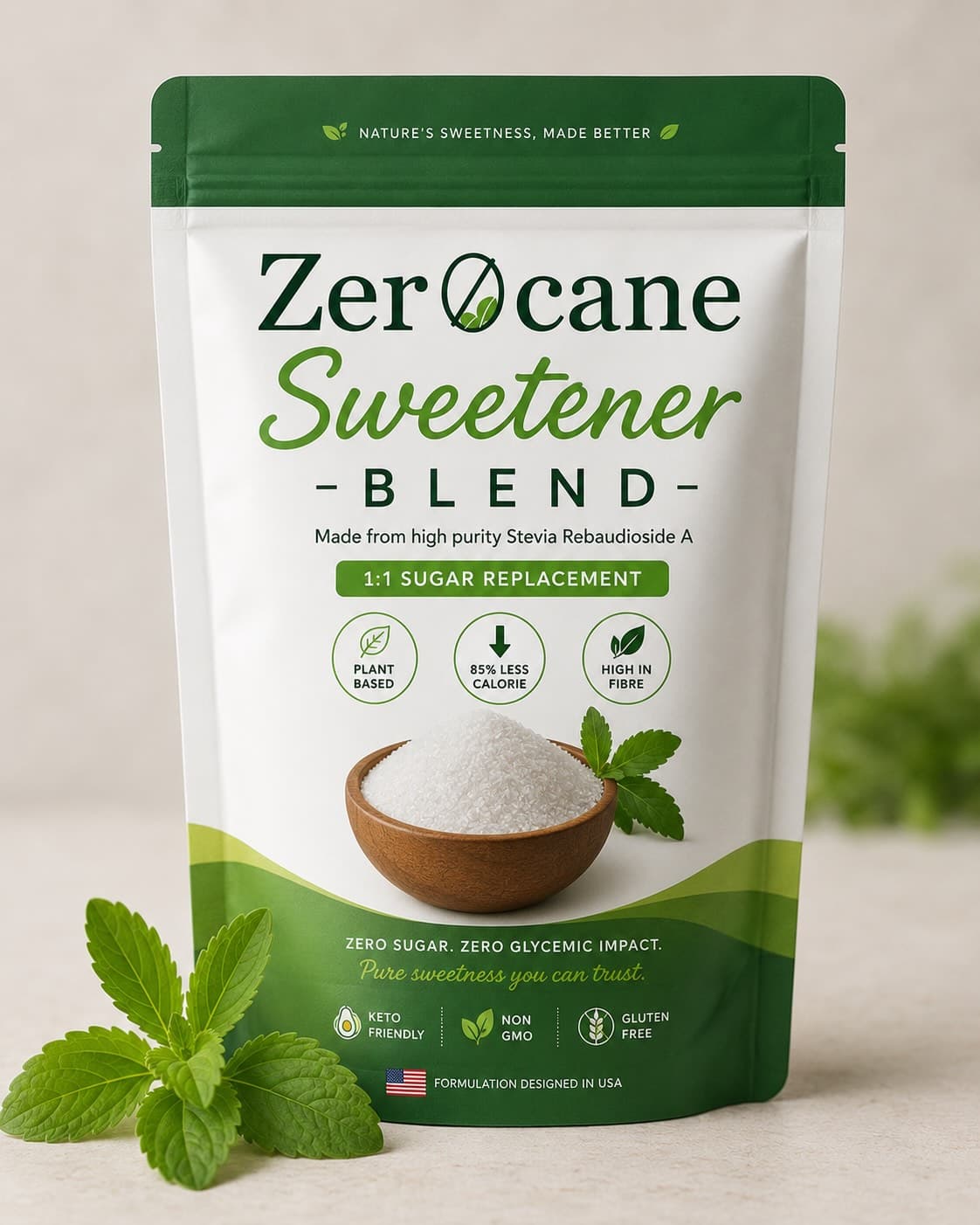 ZeroCane sweetener pouch